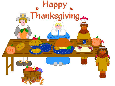 first thanksgiving dinner clipart